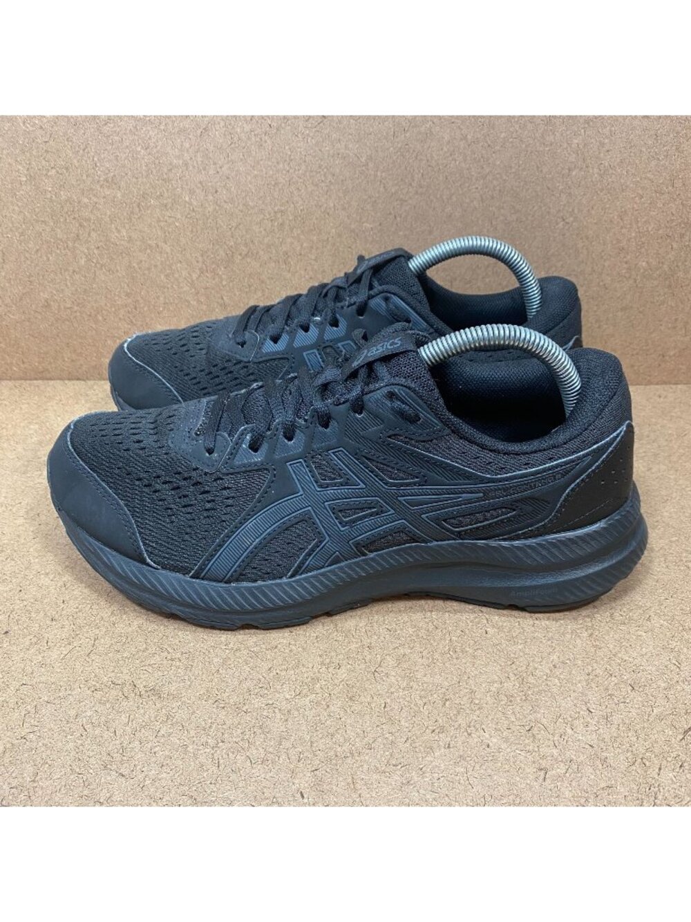 Asics Gel-Contend 8 Running Shoes Mens Size 8.5 Black Mesh Lightweight Athletic
